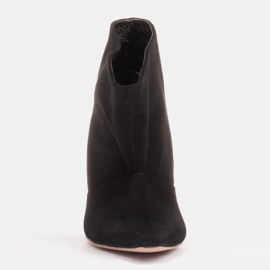 Marco Shoes Alfinetes de couro com frente estendida preto 1 Marco Shoes Alfinetes de couro com frente estendida preto 1