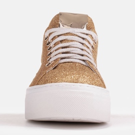Marco Shoes Tênis leves com sola grossa 1958P-1208-615-1 dourado 1