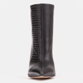 Marco Shoes Botas de salto agulha com costura preto 1 Marco Shoes Botas de salto agulha com costura preto 1