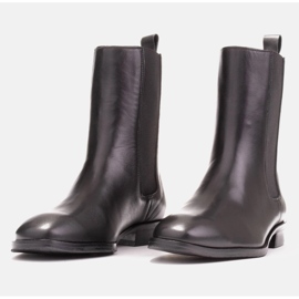 Marco Shoes Botas Sofi Chelsea com borracha na parte superior preto 2 Marco Shoes Botas Sofi Chelsea com borracha na parte superior preto 2