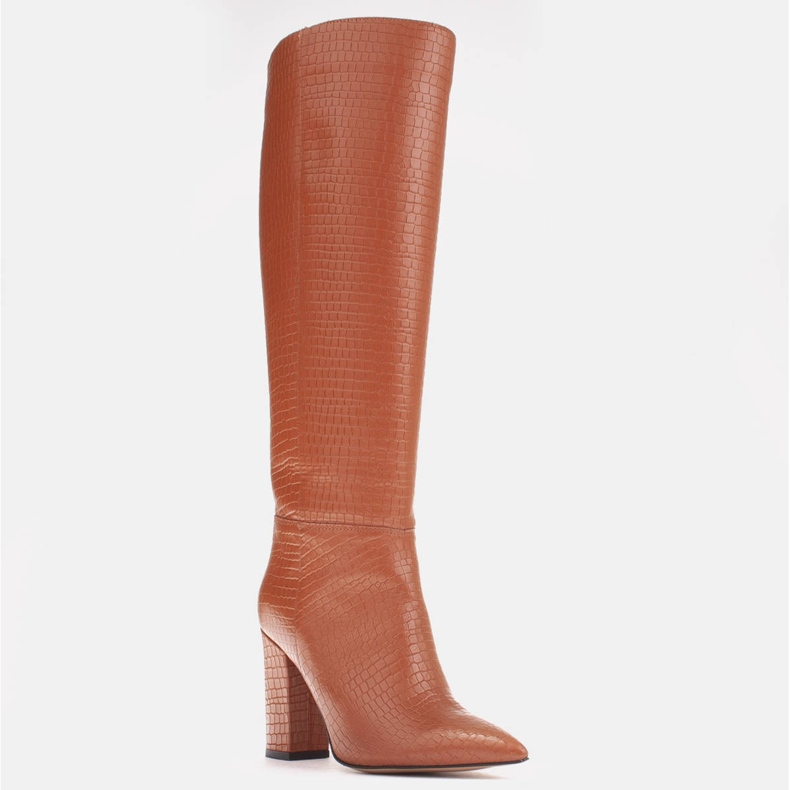 Marco Shoes Botas Kate com cano largo castanho 1 Marco Shoes Botas Kate com cano largo castanho 1