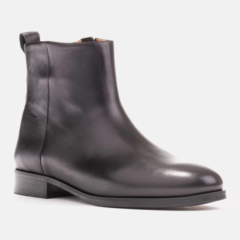 Marco Shoes Botas clássicas de salto baixo preto 2