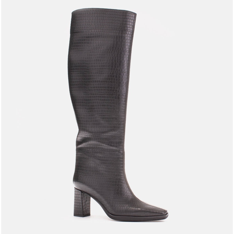 Marco Shoes Botas de salto alto com cano regular preto 1 Marco Shoes Botas de salto alto com cano regular preto 1