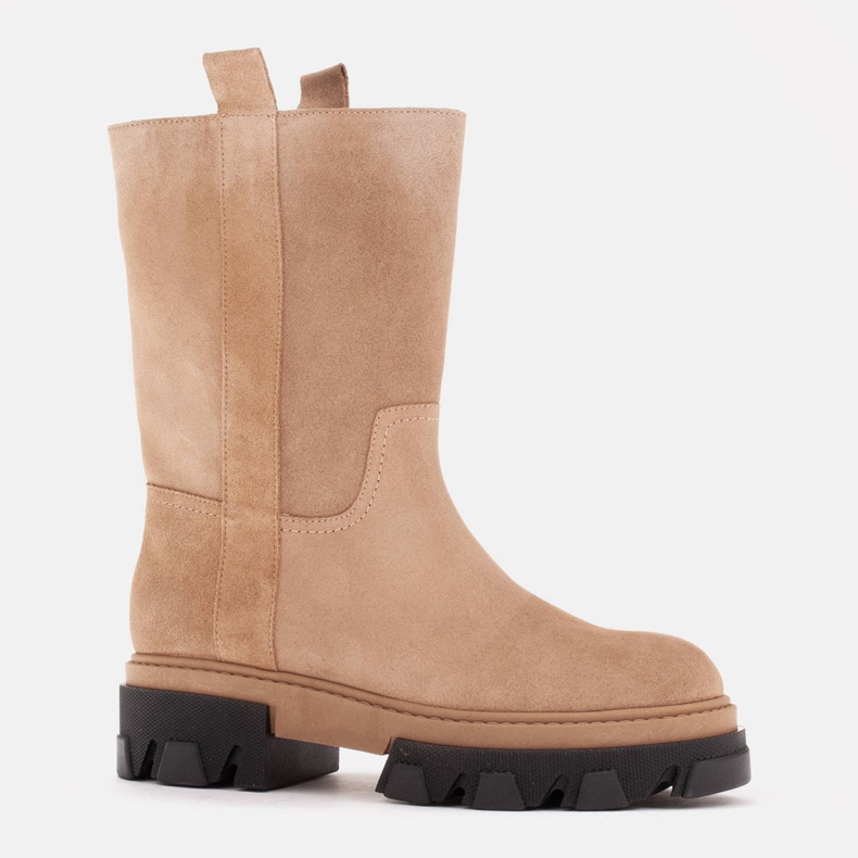 Marco Shoes Botas caçadores de camurça bege 1