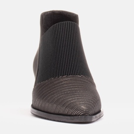 Marco Shoes Botas nobuck com borracha na parte superior preto 1