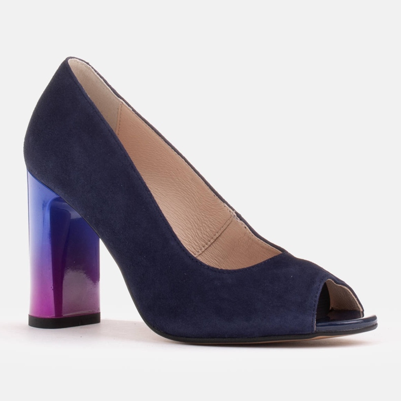 Marco Shoes Sapatilhas 1100P azul marinho com salto multicolor azul-marinho 1