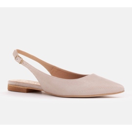 Marco Shoes Sandálias de camurça natural em bege 1965P-103-1 1