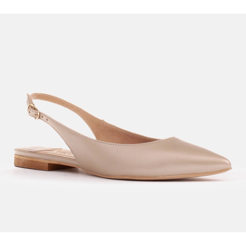 Marco Shoes Sandálias em pele natural dourada 1965P-1232-1 bege dourado 1