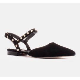 Marco Shoes Sandália preta com tachas preto 1