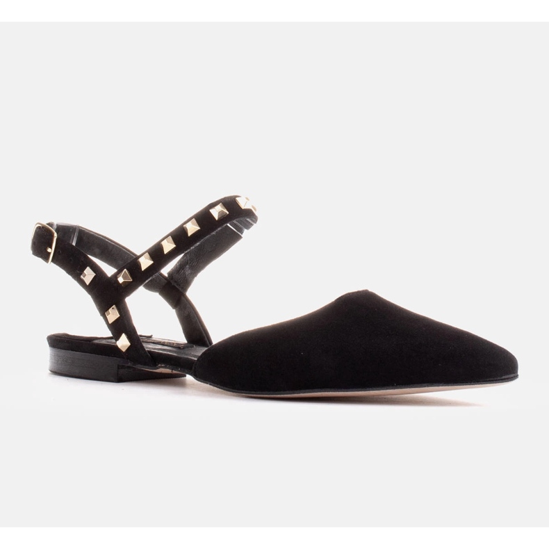 Marco Shoes Sandália preta com tachas preto 1