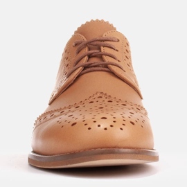 Marco Shoes Sapatos com perfuração decorativa castanho 2