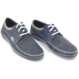 Mario Pala Sapatos masculinos 539 azul marinho 1