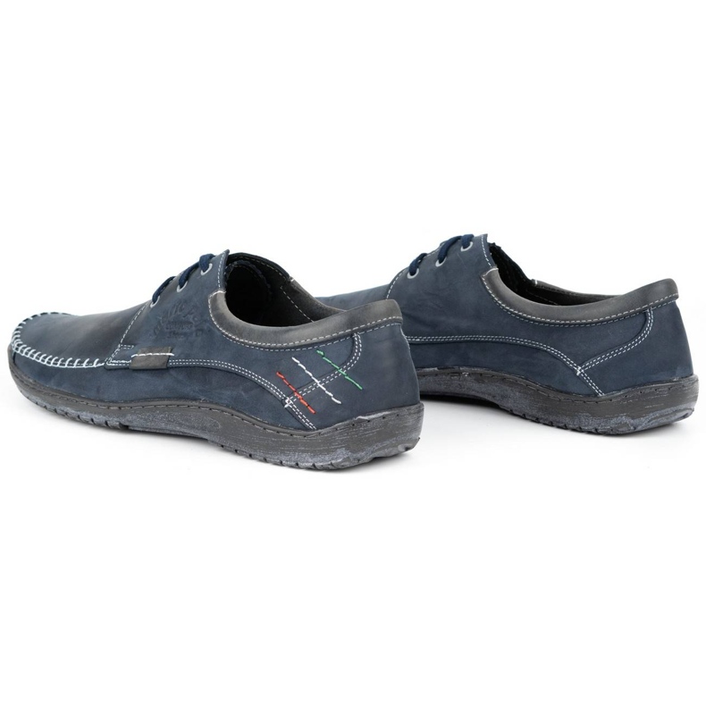 Mario Pala Sapatos masculinos 539 azul marinho 4
