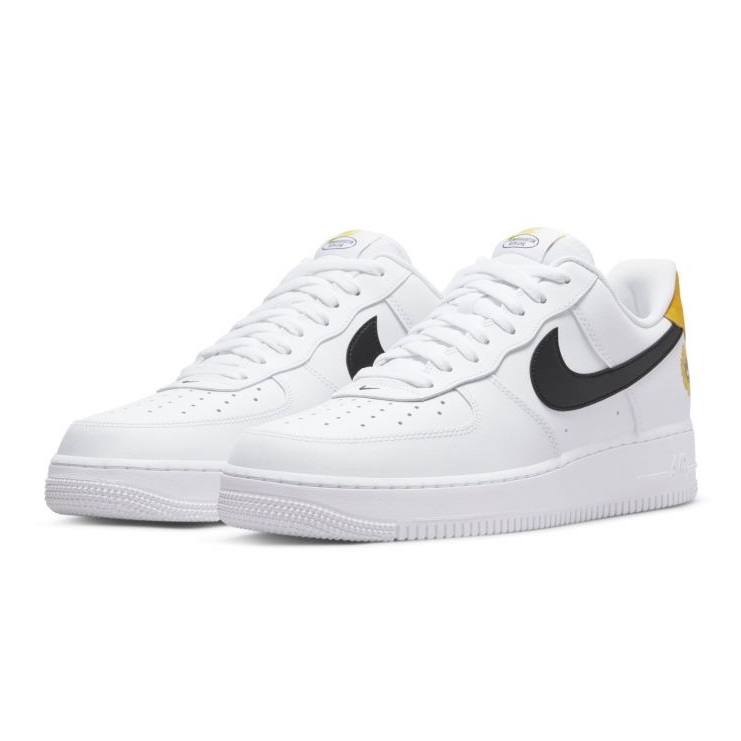 Nike Air Force 1 '07 LV8 M DM0118-100 branco preto amarelo 1