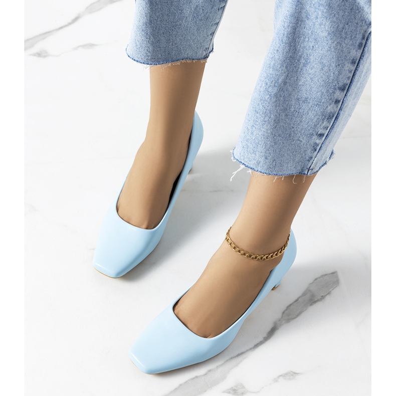 Bombas femininas azuis Graves azul 1