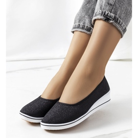 Tênis de cunha preto Friis 1