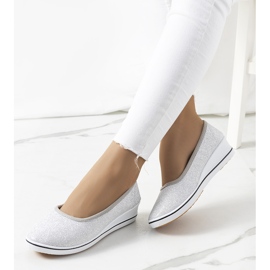 Tênis de cunha prata Friis 1