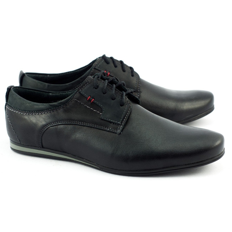 Olivier Sapatos masculinos elegantes para jeans 731 preto 1