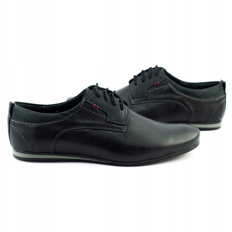 Olivier Sapatos masculinos elegantes para jeans 731 preto 3