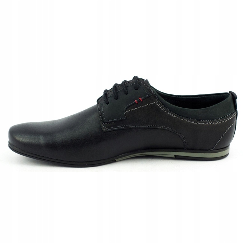 Olivier Sapatos masculinos elegantes para jeans 731 preto 4