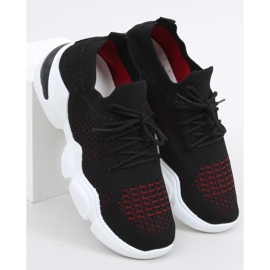 Meias Harri Black preto vermelho 1