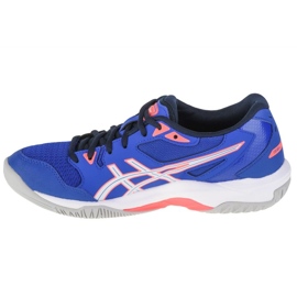 Sapatilhas de voleibol Asics Gel-Rocket 10 W 1072A056-402 azul marinho azuis e azul marinho 1