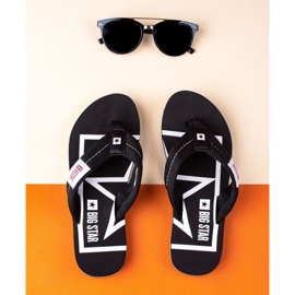 Confortáveis ​​chinelos Big Star preto 1