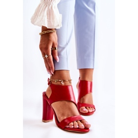 Sandálias Red Maronni Gola Escada vermelho 1