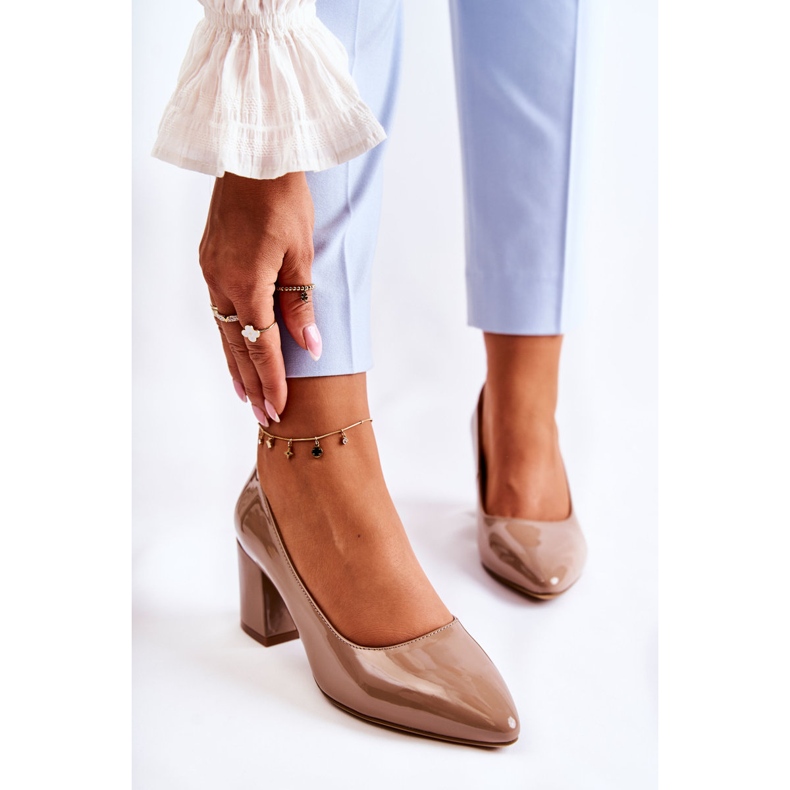 Bombas lacadas Sergio Leone PB411 Marrom 1