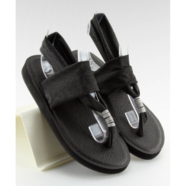 Sandálias pretas de algodão DD81P preto 2