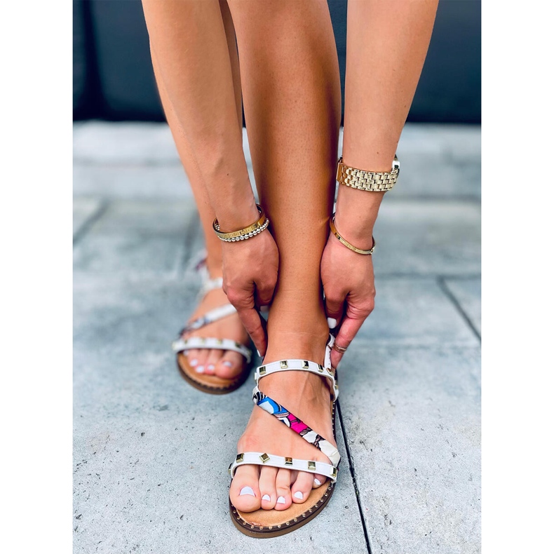 Sandálias femininas Maya White branco 1