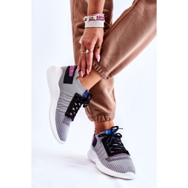 Tênis esportivo feminino slip-on cinza Klayra 2