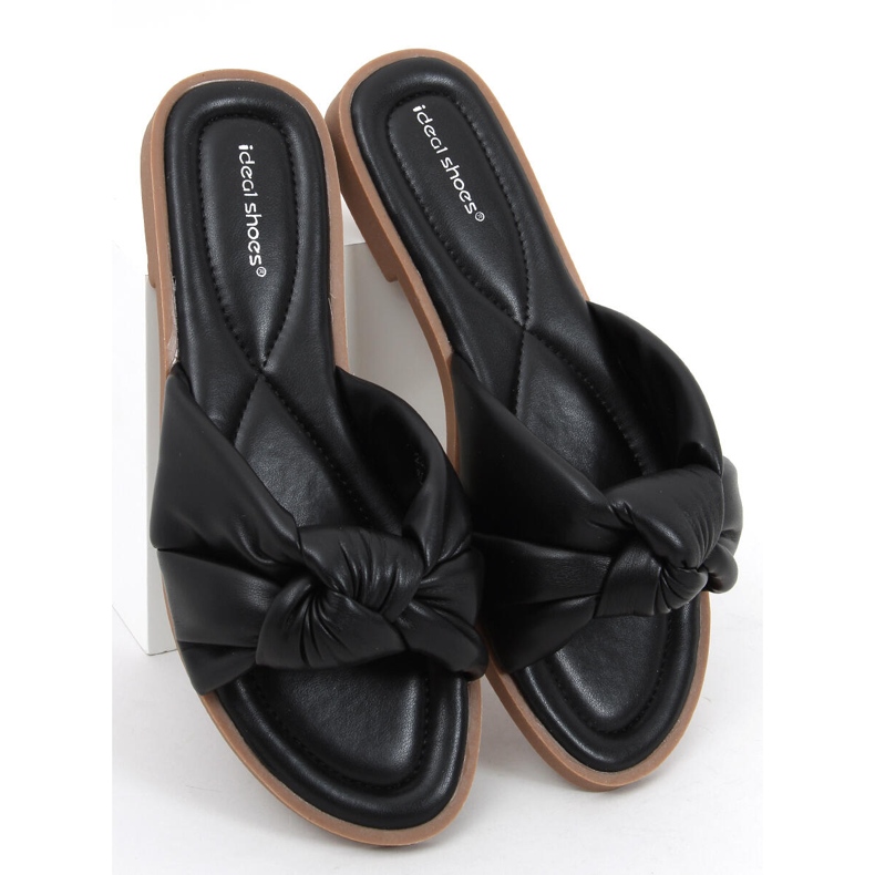 Chinelos femininos Sally Black preto 1