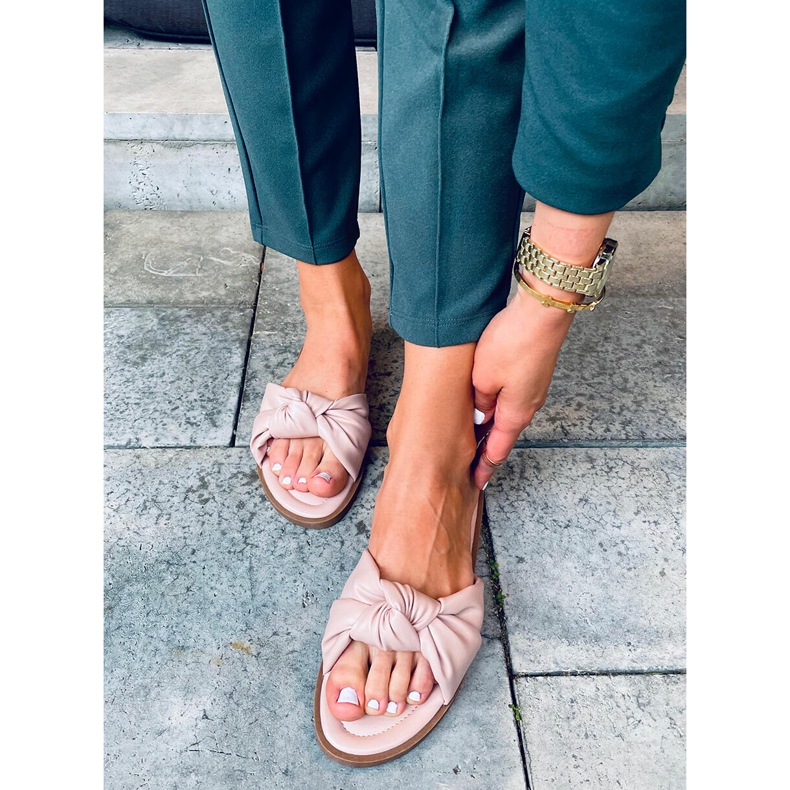 Chinelos femininos Sally Pink rosa 1