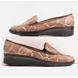 Radoskór Mocassins femininos marrons confortáveis ​​para um pé mais largo marrom 1