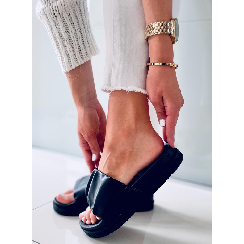 Chinelos femininos Atissa Black preto 2