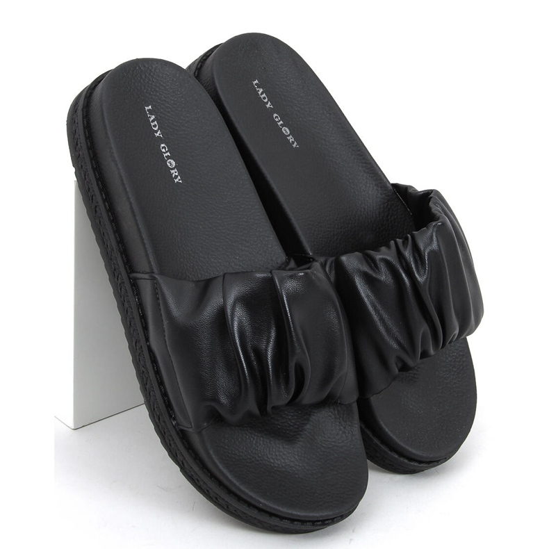 Chinelos femininos Atissa Black preto 1