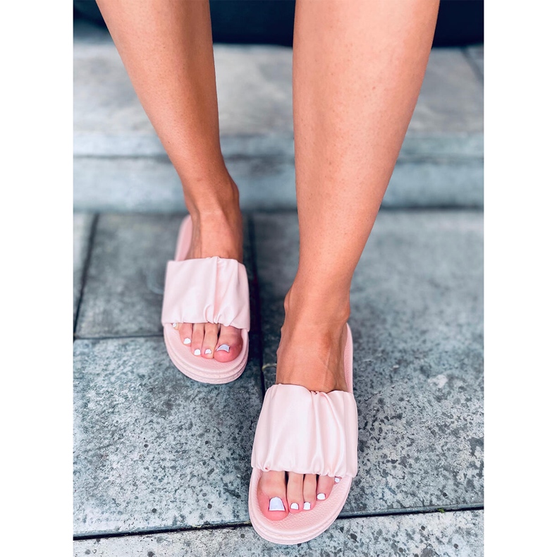 Chinelos femininos Atissa Pink rosa 1