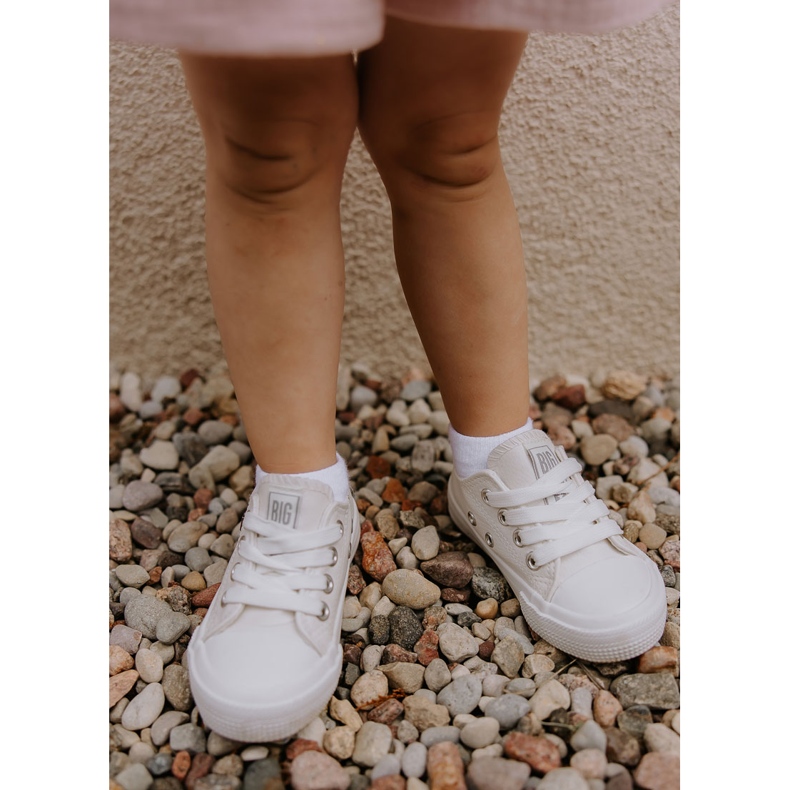 Tênis infantil de couro ecológico Big Star JJ374310 Branco 1
