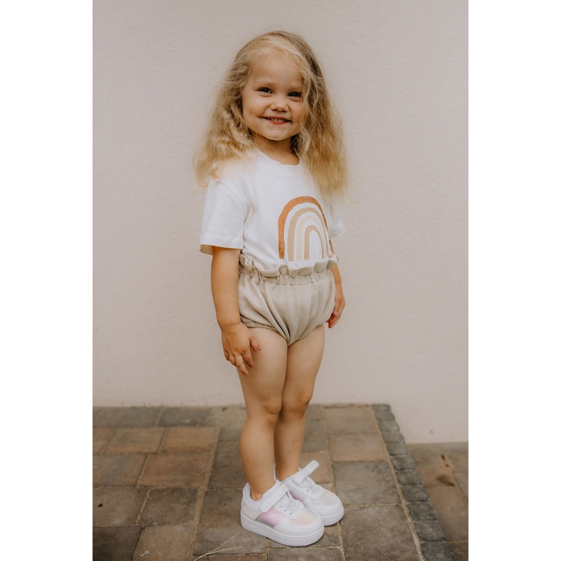 Tênis esportivo infantil com velcro multicolorido Elike 1