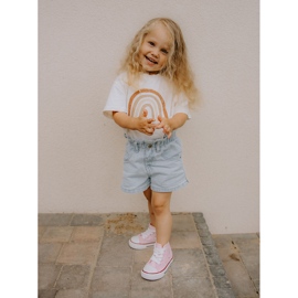 Tênis cano alto infantil Mona rosa 1