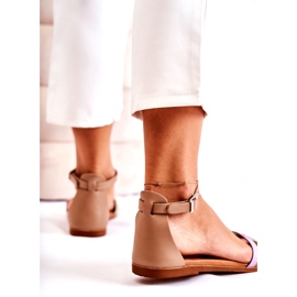 Sandálias femininas da moda Maciejka L4953-04 multicoloridas bege castanho multicolorido 3