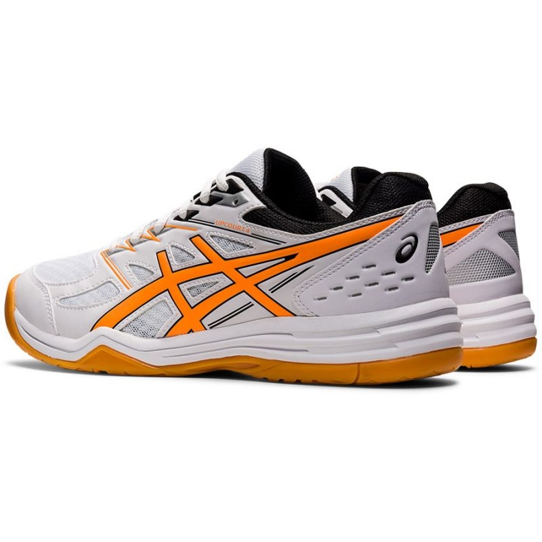 Asics Upcourt 4 M 1071A053 104 tênis de vôlei branco branco 1