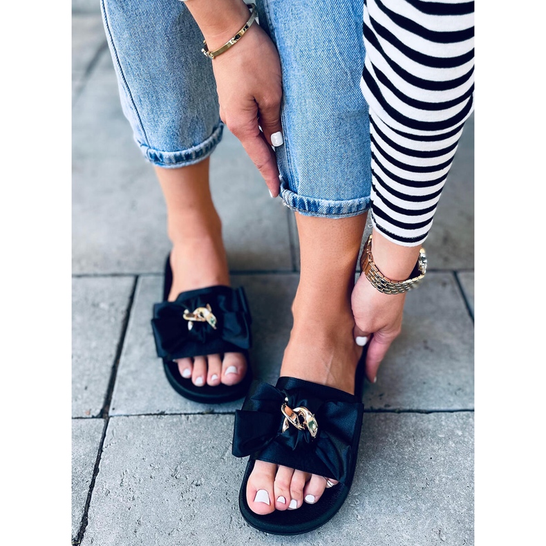 Chinelos femininos Camelia Black preto 1