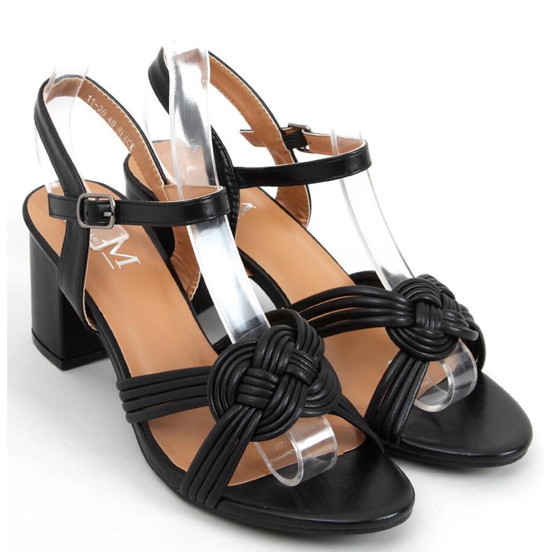 Sandália de salto alto Jessa Black. preto 1