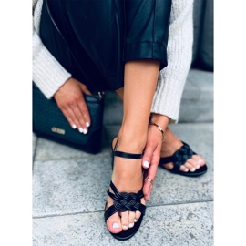 Sandália de salto alto Jessa Black. preto 2