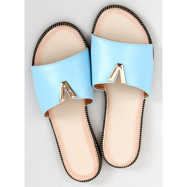 Chinelos faciais de mulher Willow Blue azul 2