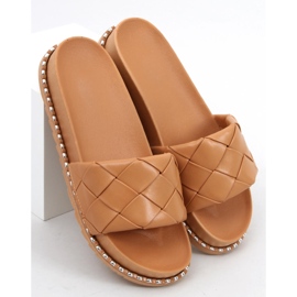 Chinelos femininos Sunny Khaki bege 2