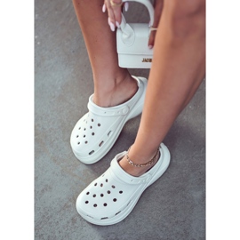 FS1 Chinelos femininos Crooks Espuma Coline Branco 1