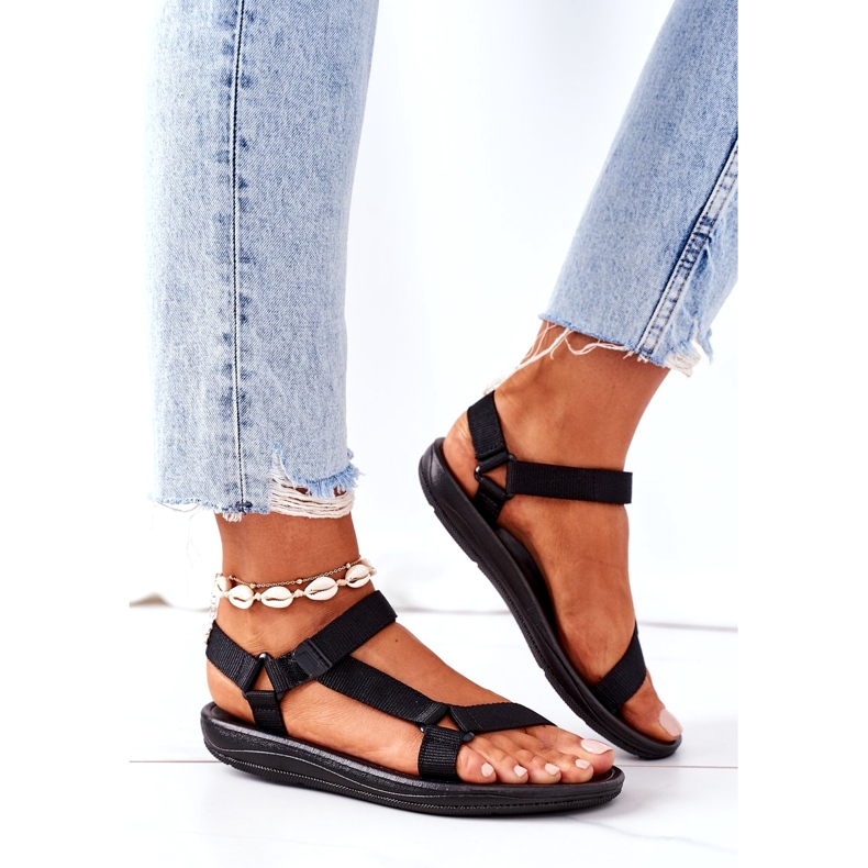 Sandálias Esportivas Femininas Pretas preto 2